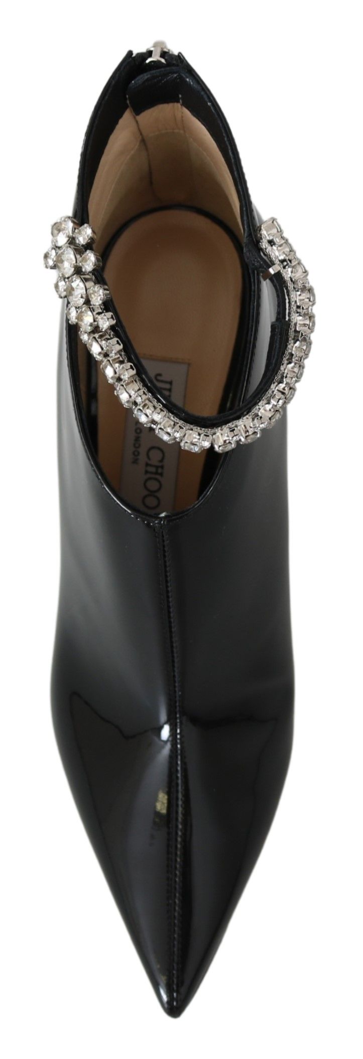 Jimmy Choo Elegant Black Patent Heeled Boots LUNESCAPE