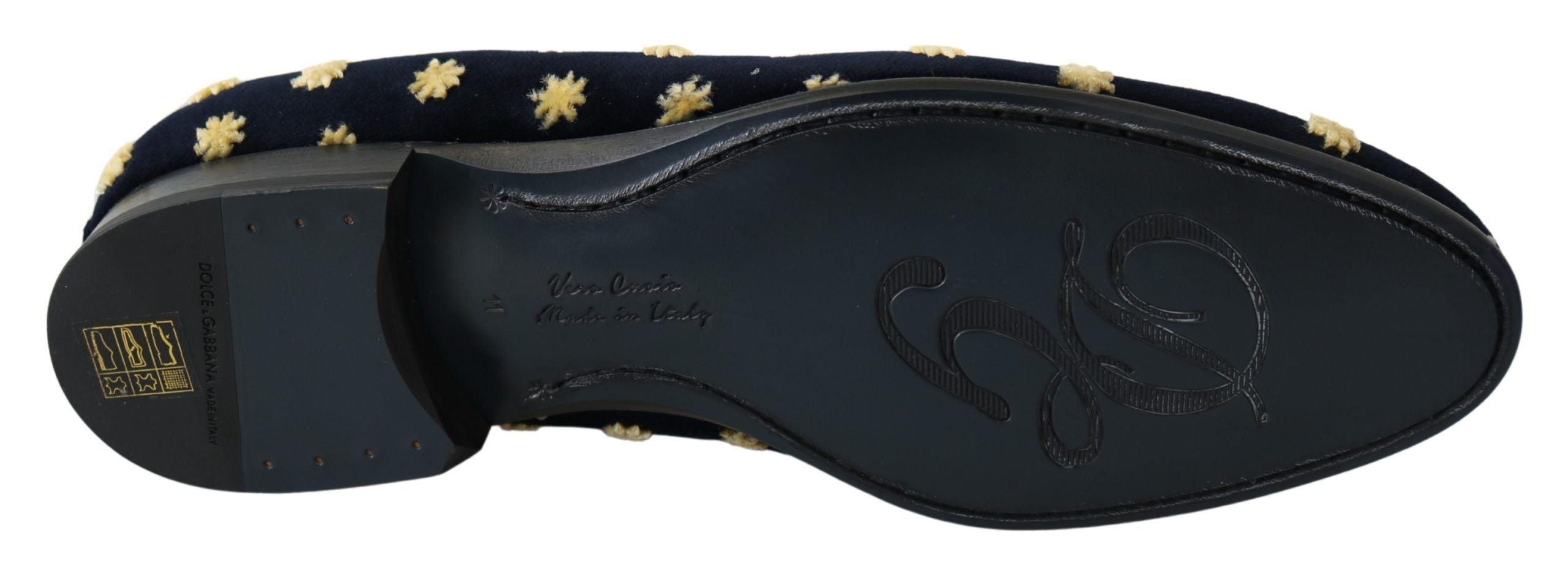 Dolce & Gabbana Blue Velvet Crown Loafer