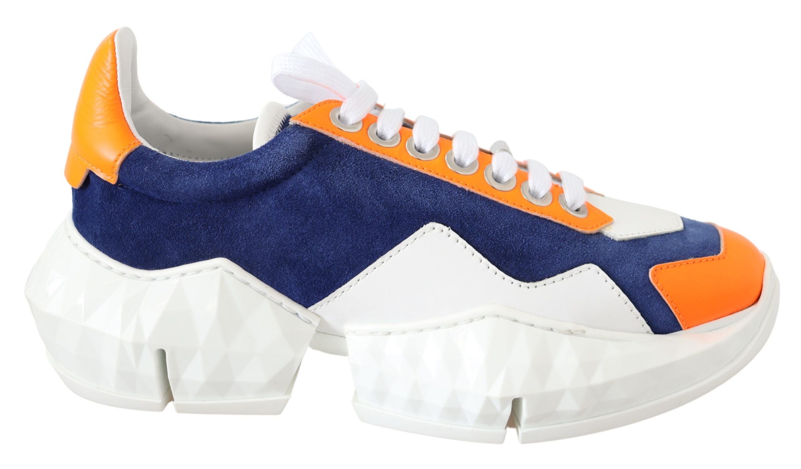 Jimmy Choo Electric Elegance Leather Mix Sneakers LUNESCAPE