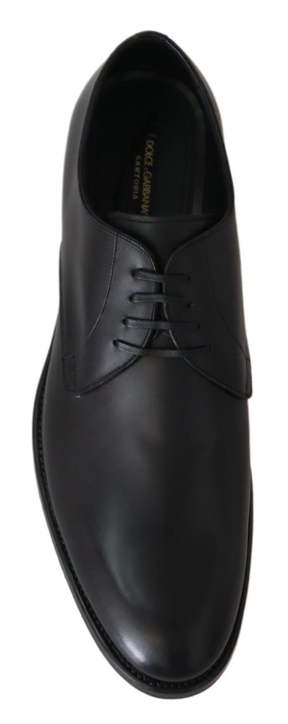 Dolce & Gabbana Black Leather SARTORIA Hand Made Shoes LUNESCAPE