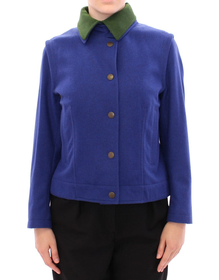 Andrea Incontri Habsburg Blue Green Wool Jacket Coat LUNESCAPE