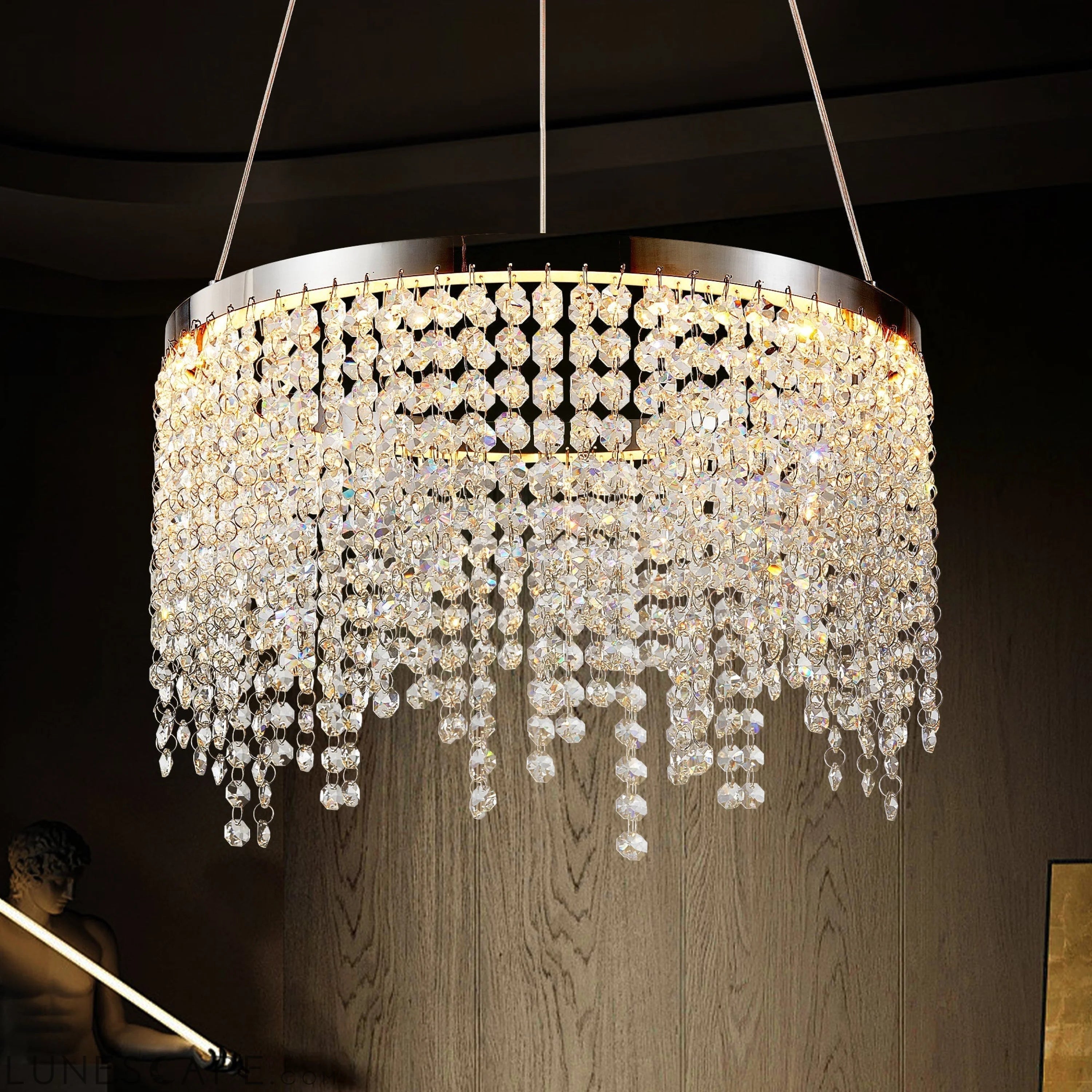 15.7-inch Fancy hanging ceiling lamps luxury modern Chandelier LUNESCAPE