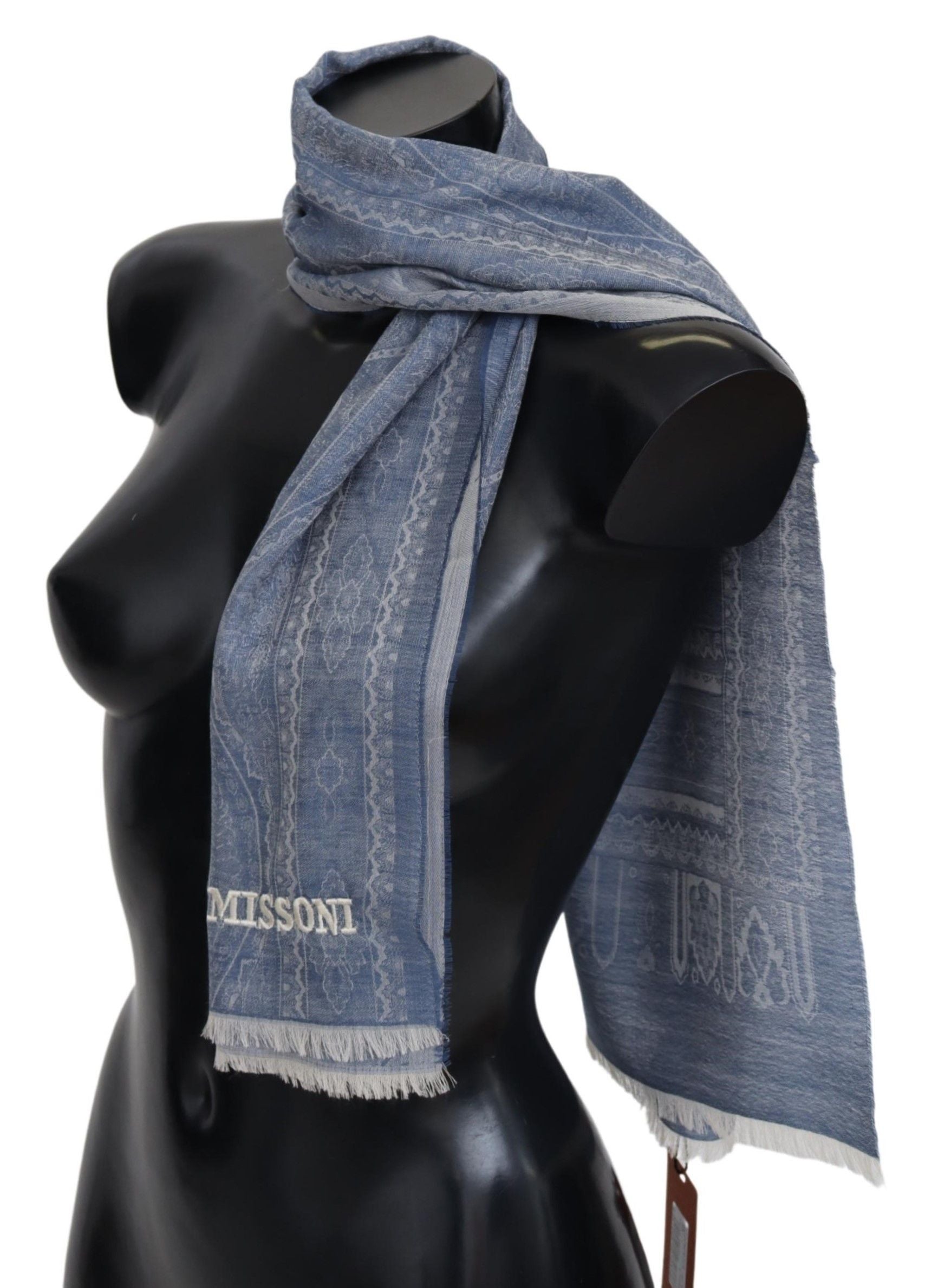 Missoni Elegant Cashmere Patterned Scarf LUNESCAPE