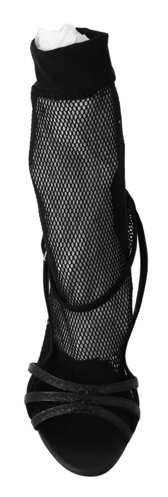 Dolce & Gabbana Black Suede Short Boots Sandals Shoes LUNESCAPE