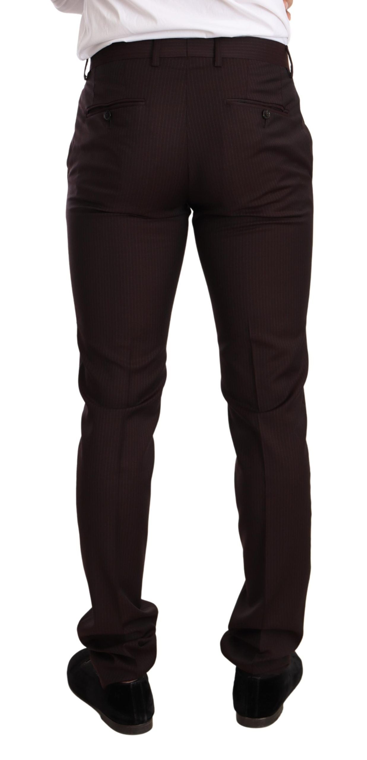 Dolce & Gabbana Bordeaux Wool MARTINI Slim Fit Suit