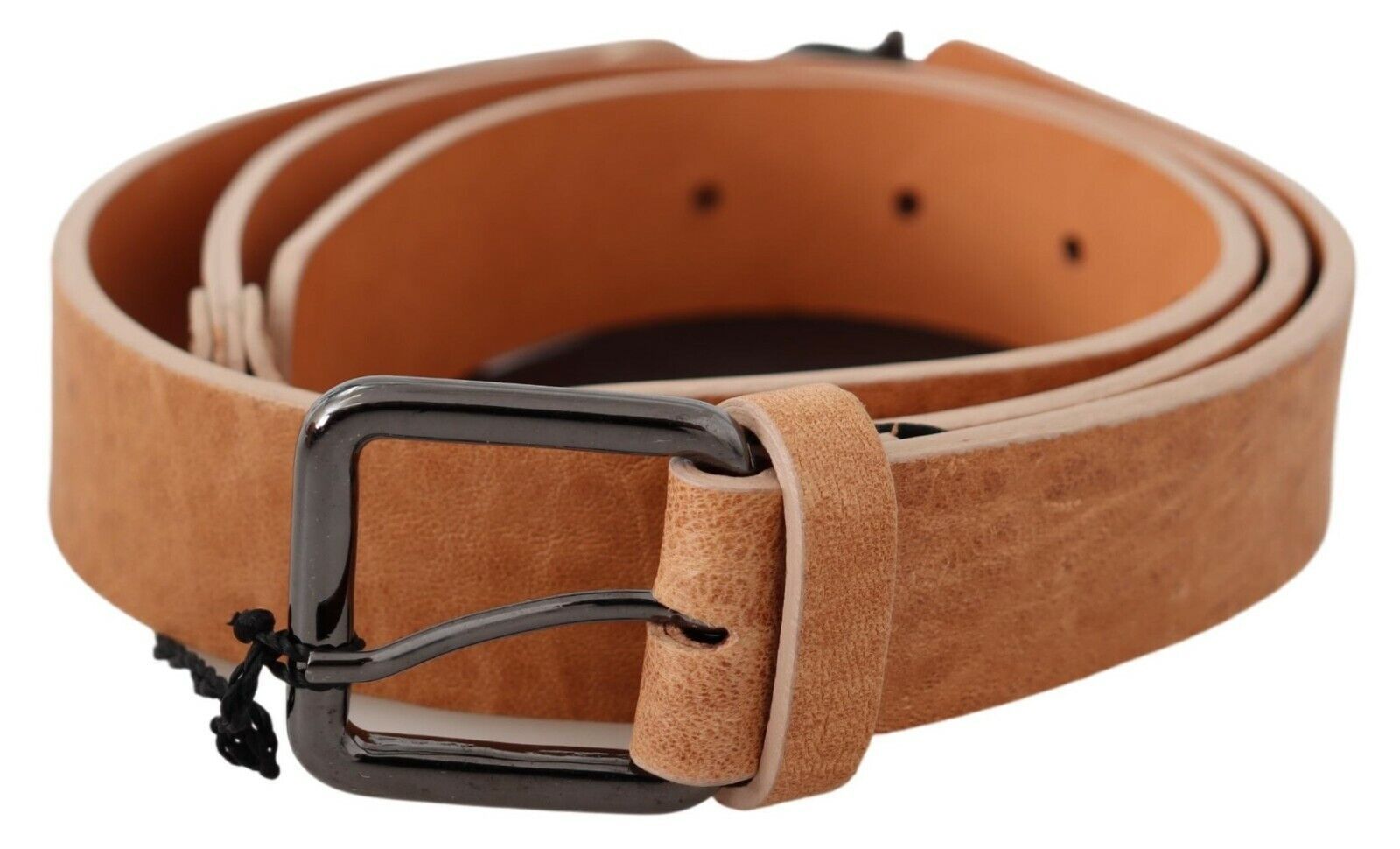 Costume National Light Brown Genuine Leather Belt LUNESCAPE