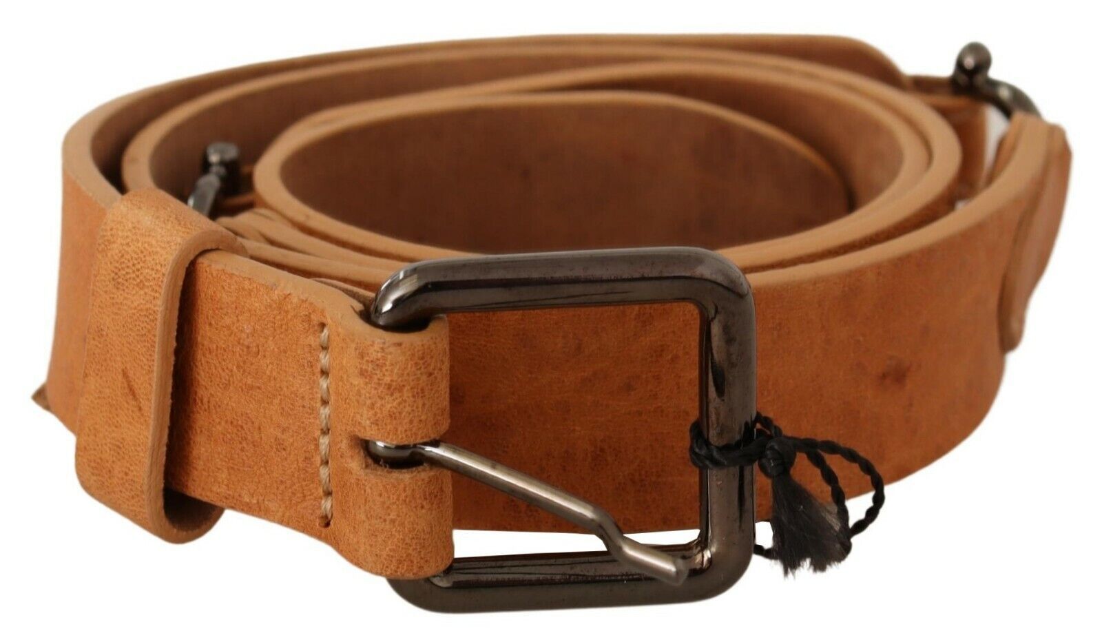 Costume National Light Brown Buckle Waist Belt LUNESCAPE