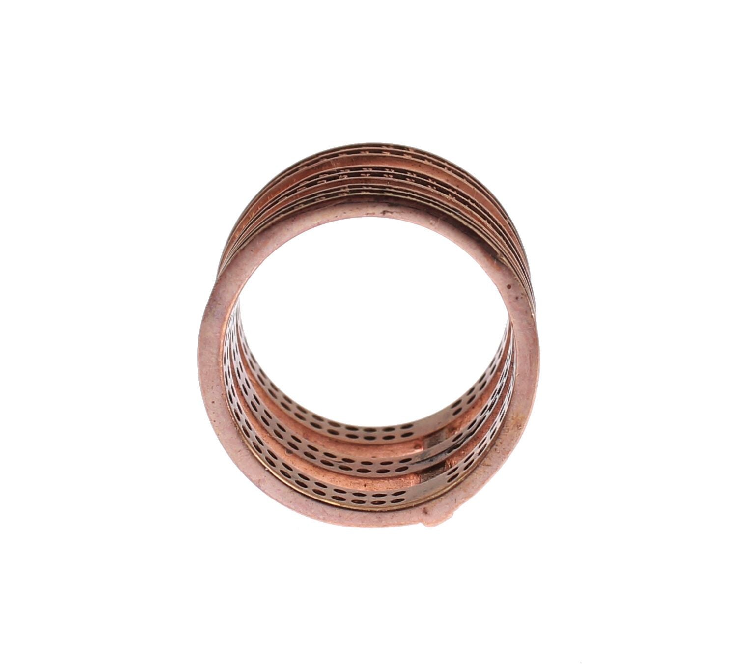 Nialaya Gold 925 Silver Clear CZ Pink Ring LUNESCAPE