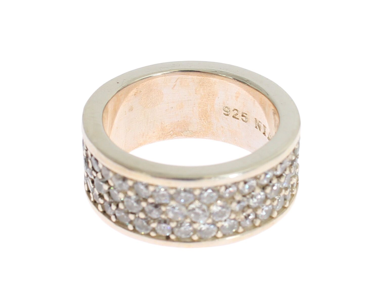 Nialaya Silver Womens CZ 925 Sterling Ring LUNESCAPE