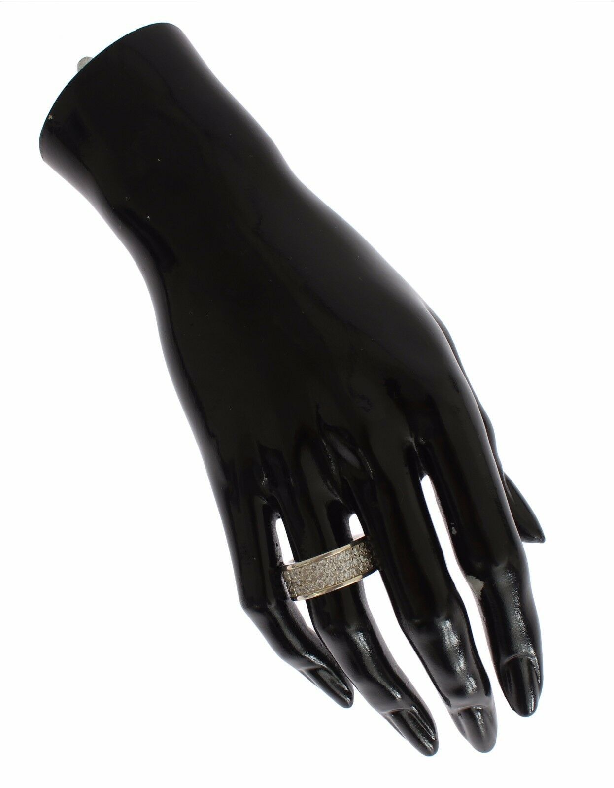 Nialaya Silver Womens CZ 925 Sterling Ring LUNESCAPE