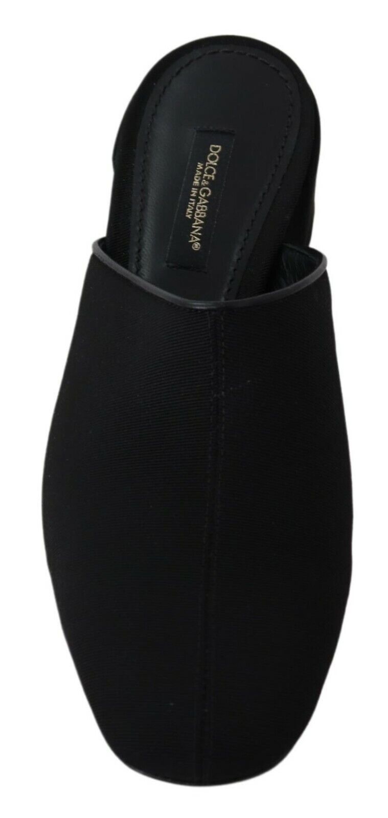 Dolce & Gabbana Black Grosgrain Slides Sandals Women Shoes LUNESCAPE