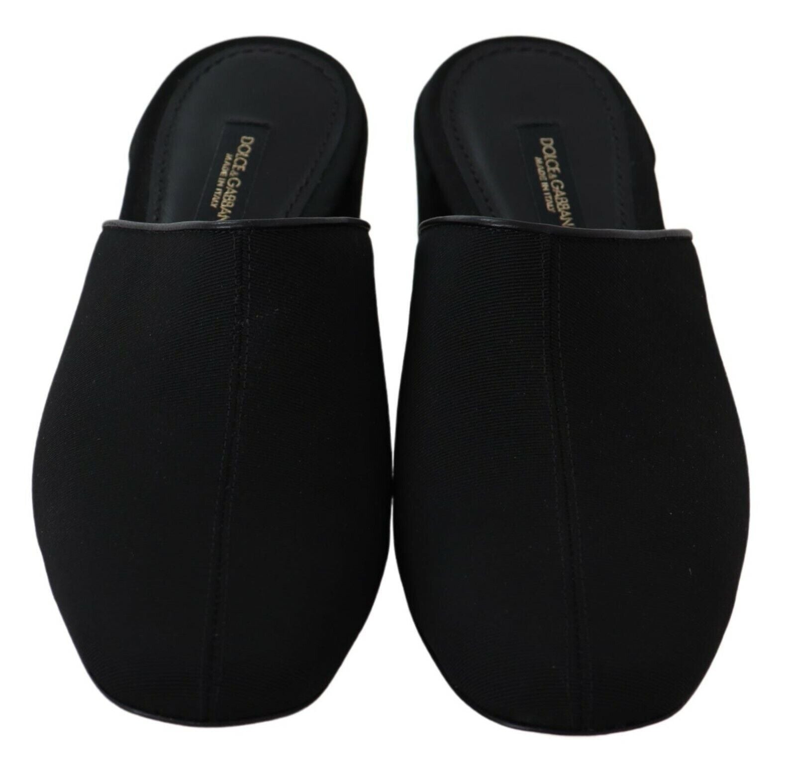 Dolce & Gabbana Black Grosgrain Slides Sandals Women Shoes LUNESCAPE