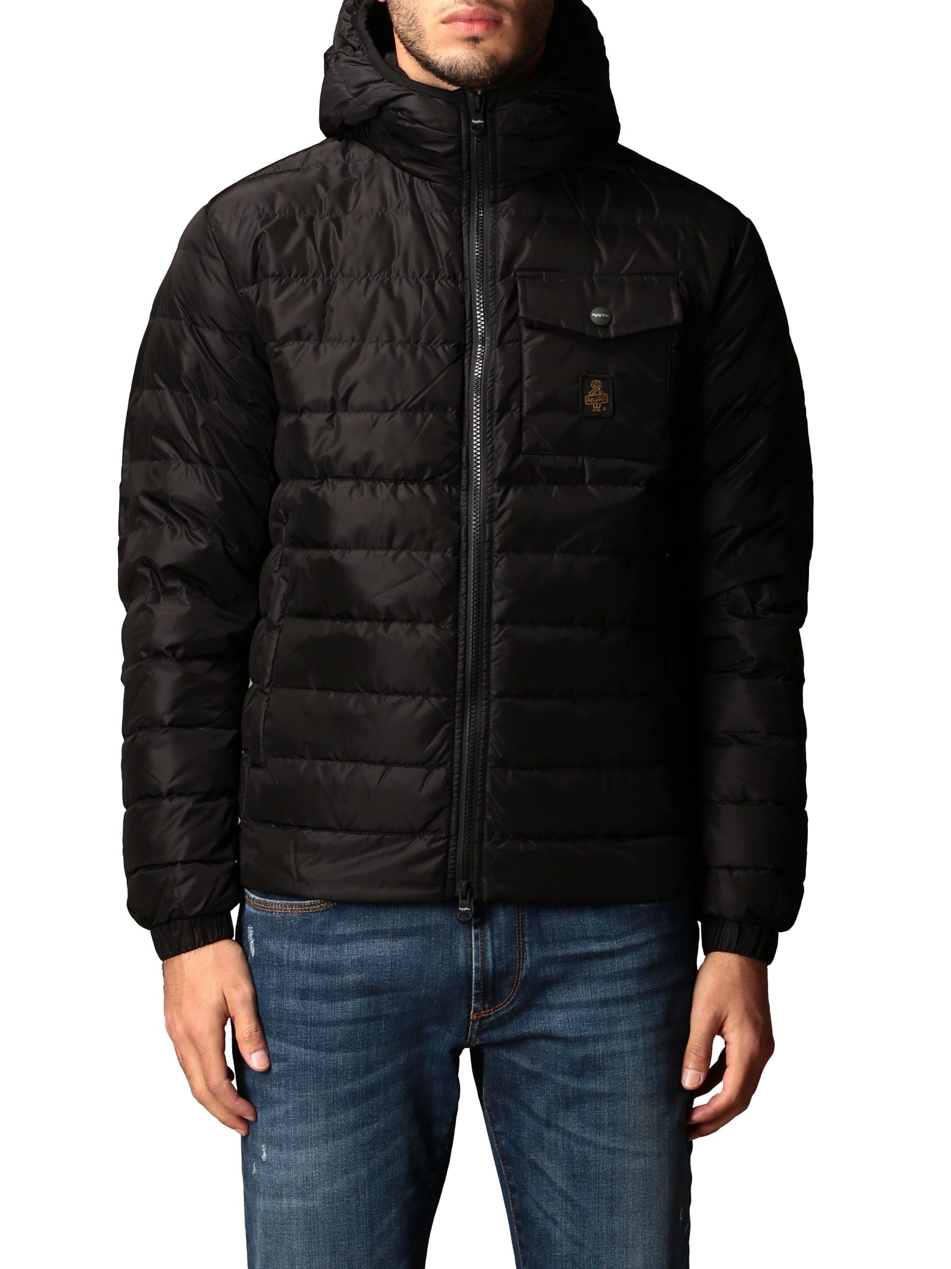 Refrigiwear Black Nylon Men Jacket LUNESCAPE