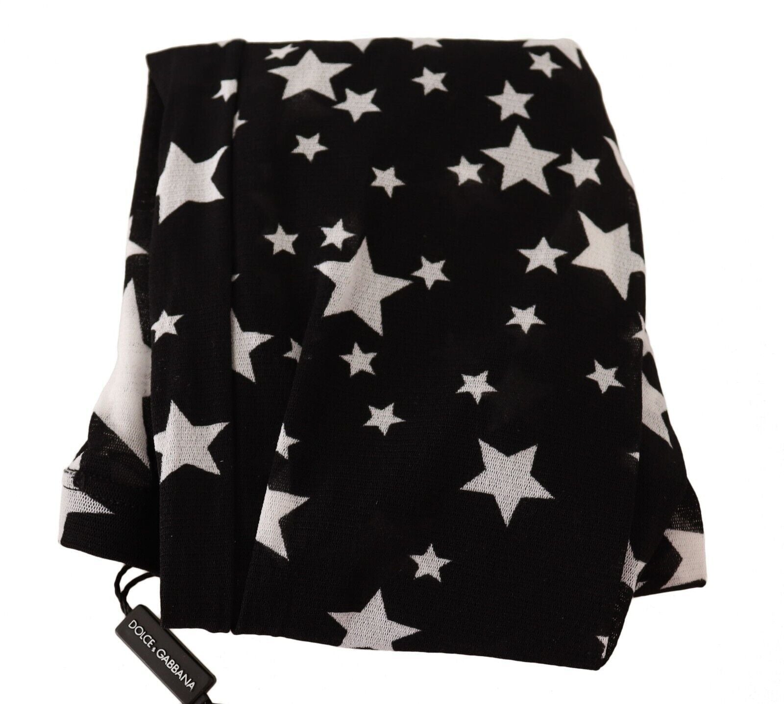 Dolce & Gabbana Black White Stars Print Stockings LUNESCAPE