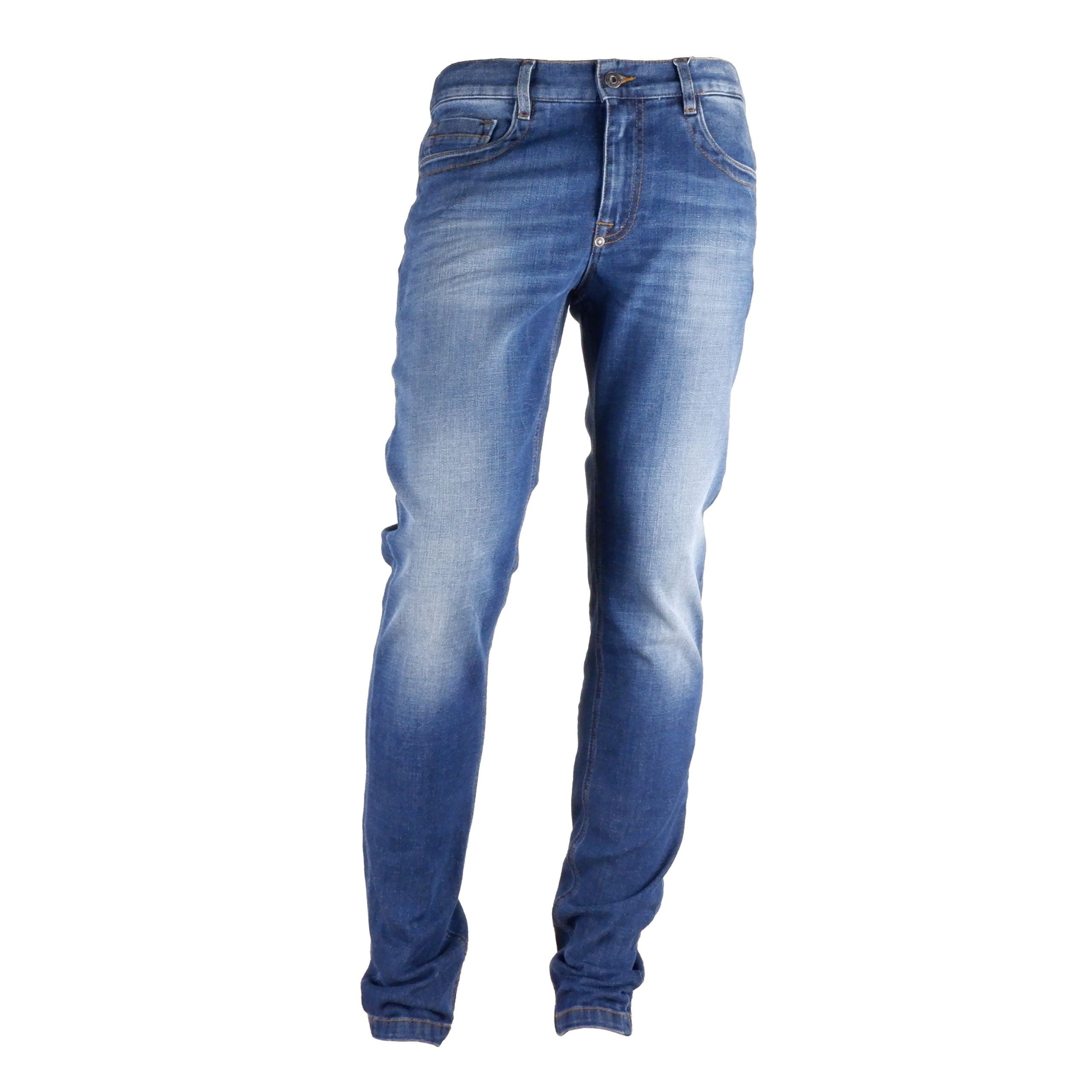 Bikkembergs Sleek Dark Blue Regular Fit Jeans LUNESCAPE