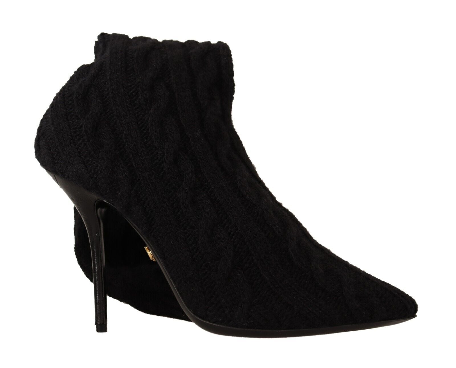 Dolce & Gabbana Black Stretch Socks Knee High Booties Shoes LUNESCAPE