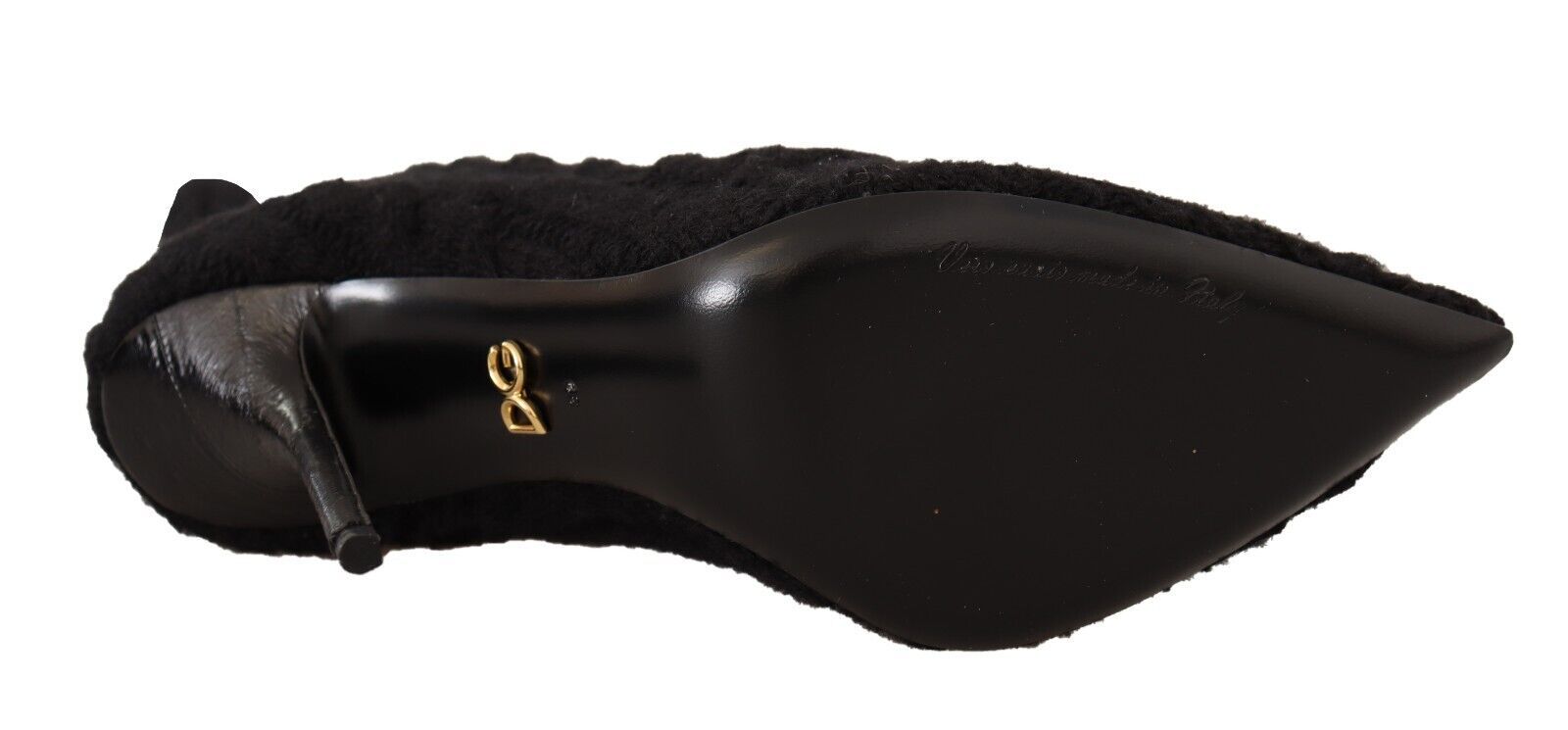 Dolce & Gabbana Black Stretch Socks Knee High Booties Shoes LUNESCAPE