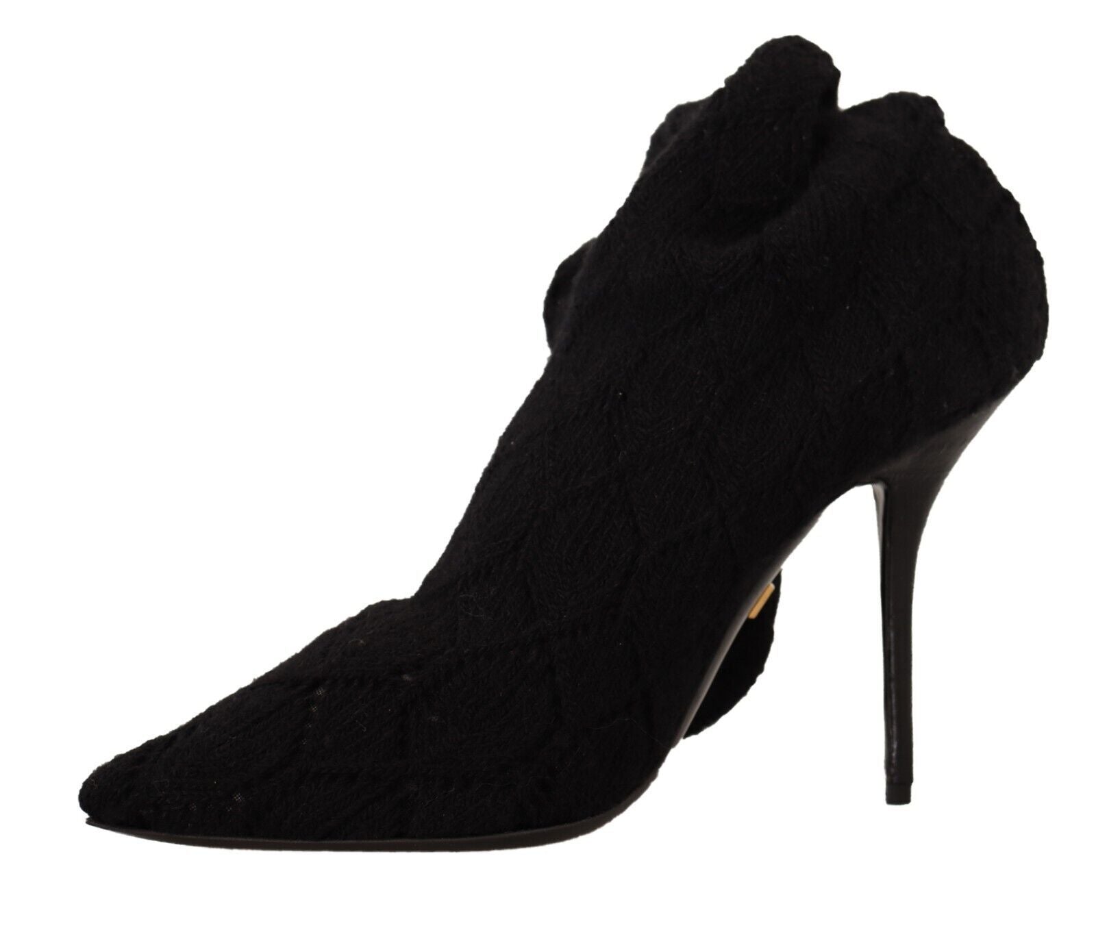 Dolce & Gabbana Black Stretch Socks Knee High Booties Shoes LUNESCAPE