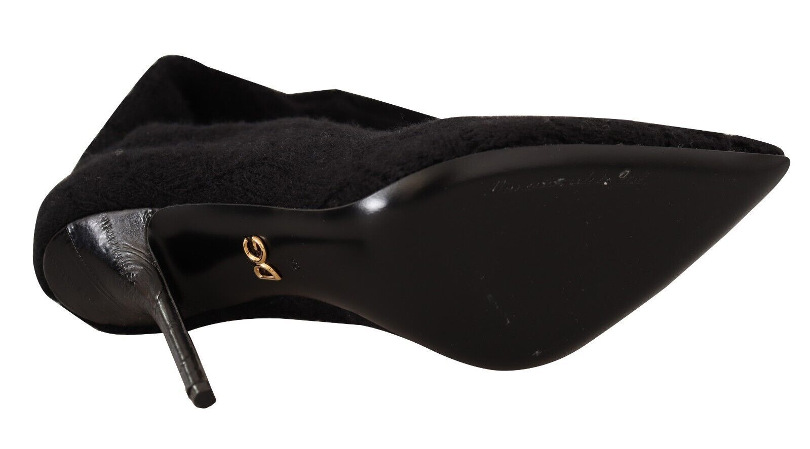 Dolce & Gabbana Black Stretch Socks Knee High Booties Shoes LUNESCAPE
