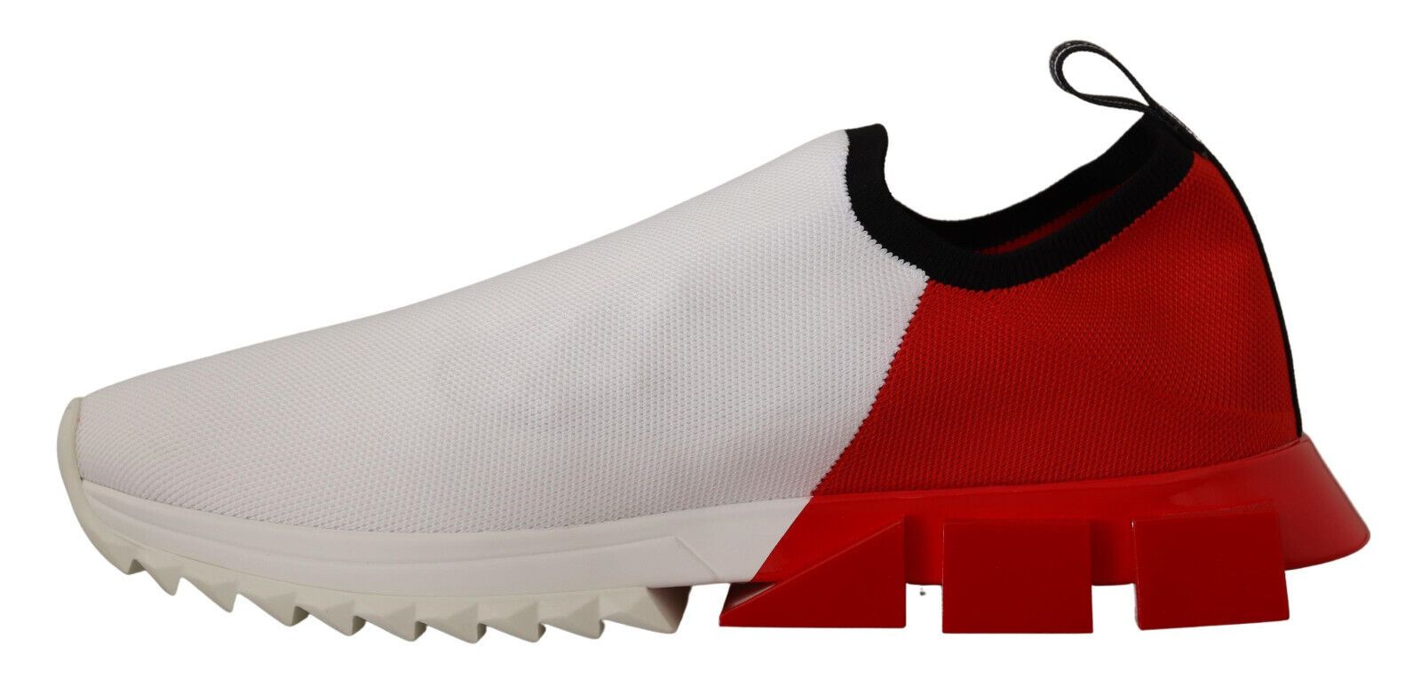 Dolce & Gabbana White Red Sorrento Sandals Sneakers LUNESCAPE