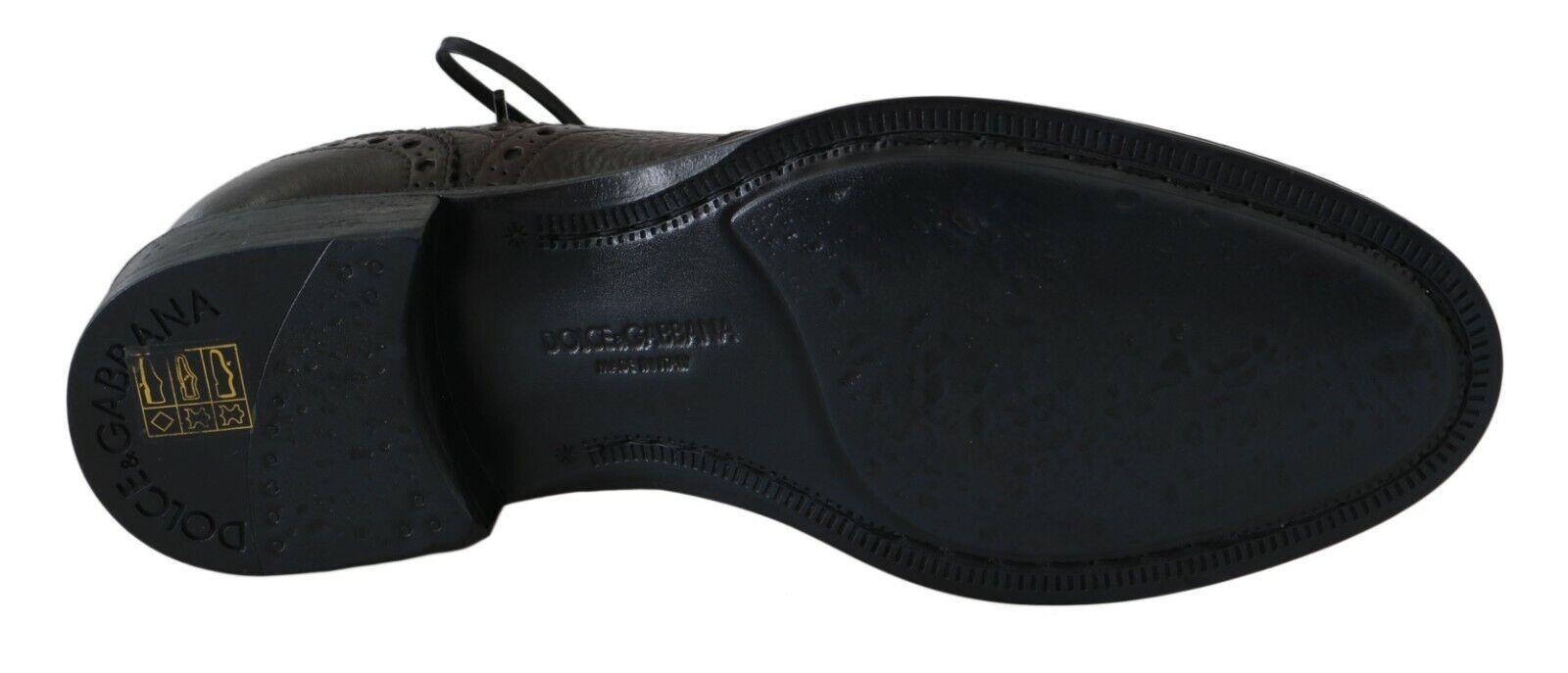 Dolce & Gabbana Brown Leather Wingtip Derby Formal Shoes LUNESCAPE
