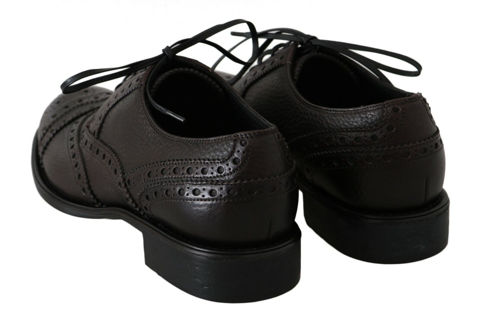 Dolce & Gabbana Brown Leather Wingtip Derby Formal Shoes LUNESCAPE