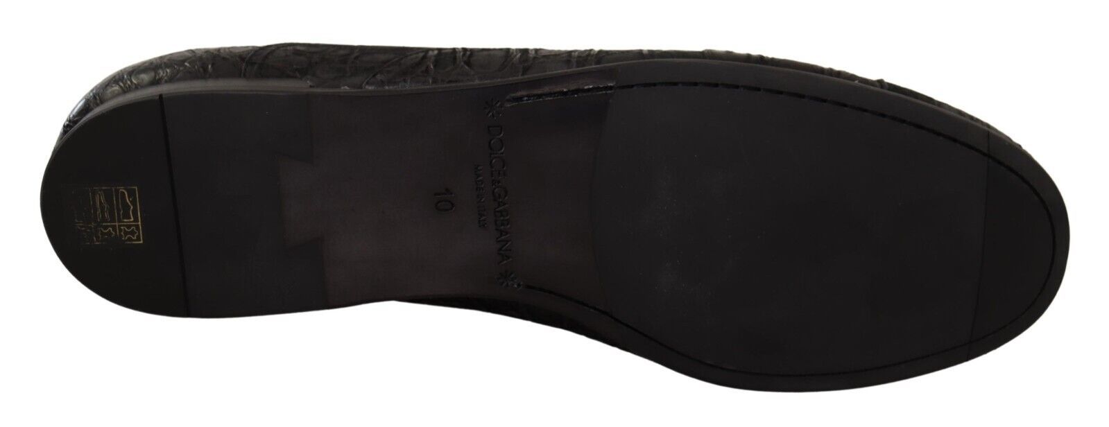 Dolce & Gabbana Black Caiman Leather Mens Oxford Shoes LUNESCAPE
