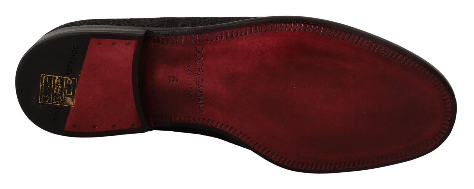 Dolce & Gabbana Black Floral Brocade Slippers Loafers Shoes LUNESCAPE