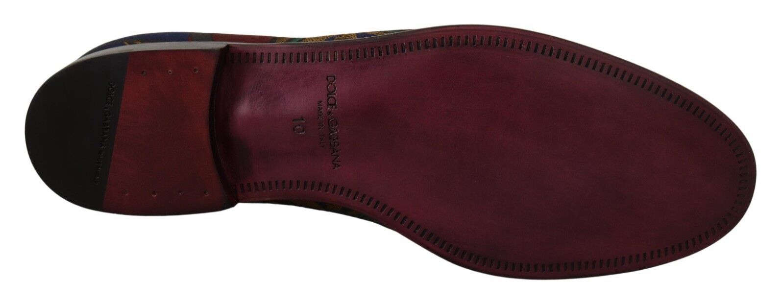 Dolce & Gabbana Multicolor Jacquard Crown Loafer