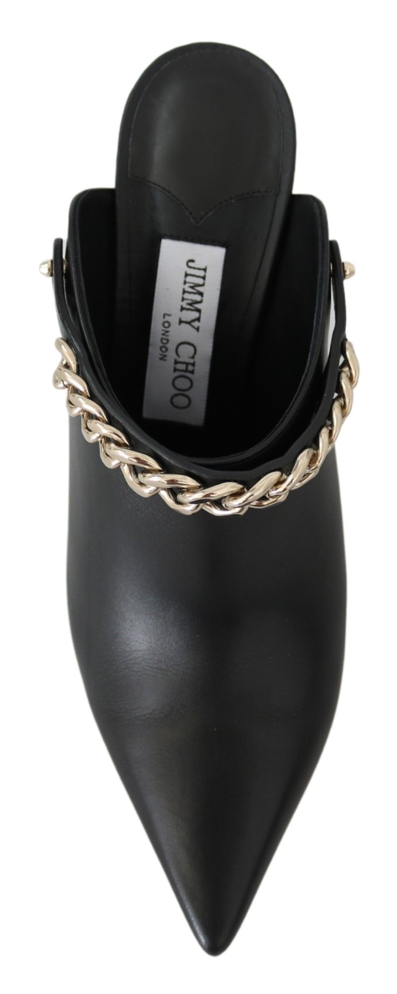 Jimmy Choo Elegant Black Gold Leather Pumps LUNESCAPE