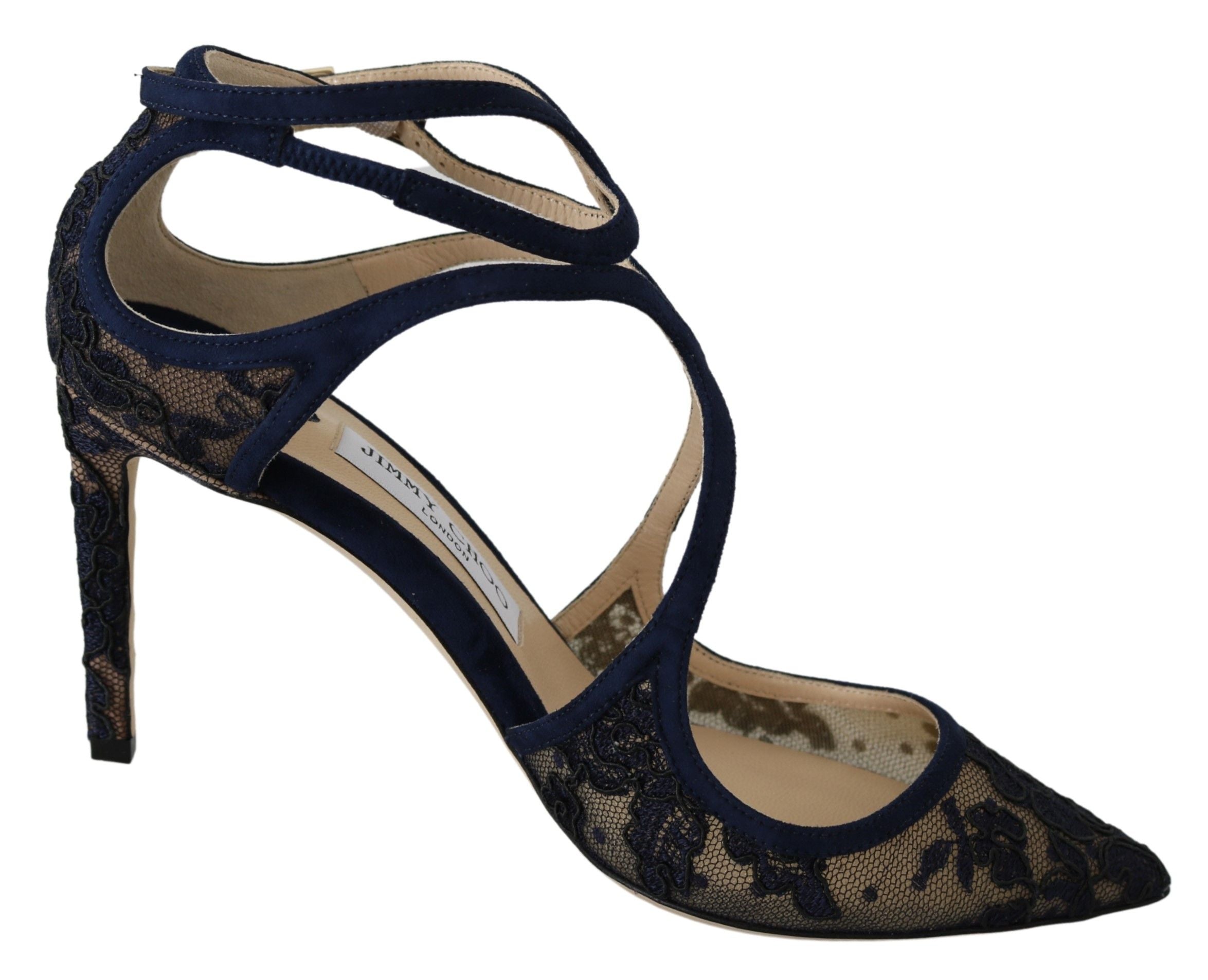 Jimmy Choo Navy Lancer Leather Pumps Elegance Unleashed LUNESCAPE