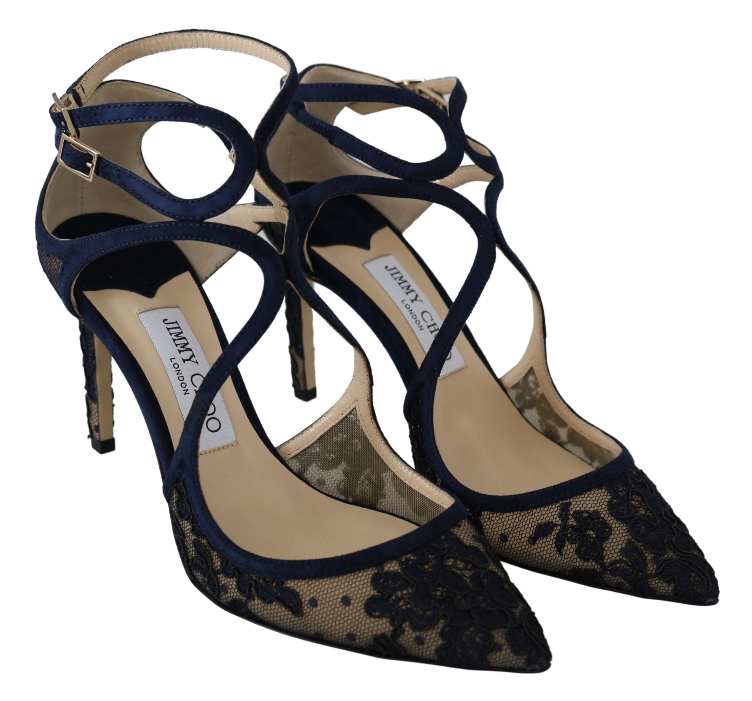 Jimmy Choo Navy Lancer Leather Pumps Elegance Unleashed LUNESCAPE