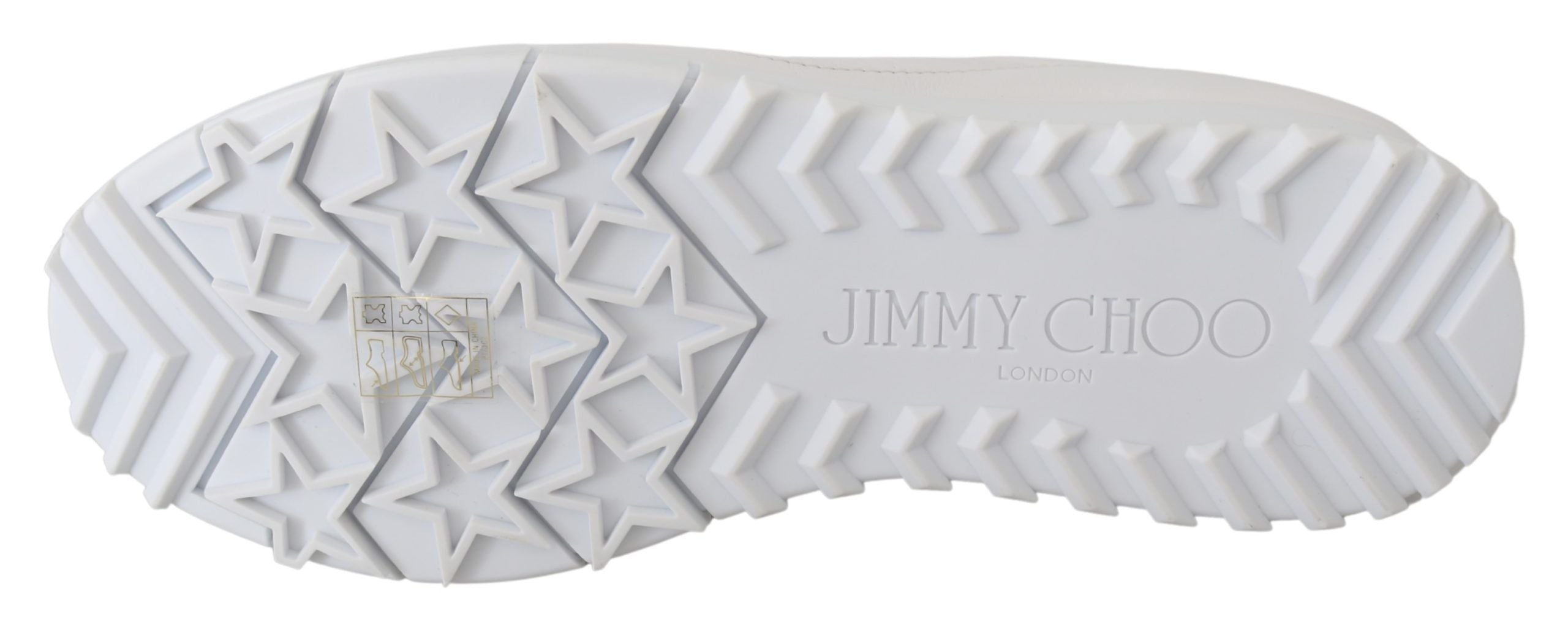 Jimmy Choo Elegant White Leather Sneakers LUNESCAPE