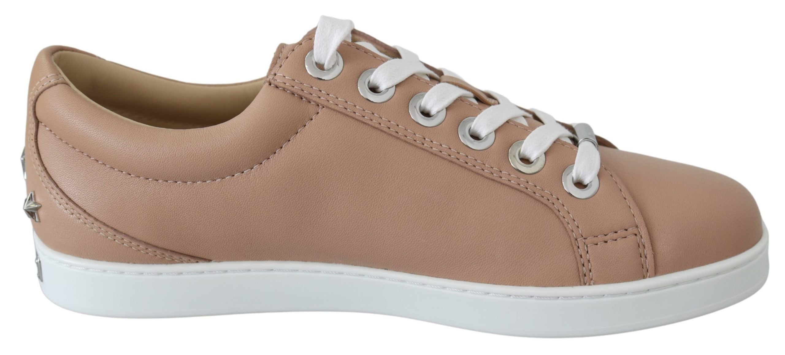 Jimmy Choo Powder Pink Nappa Leather Sneakers LUNESCAPE