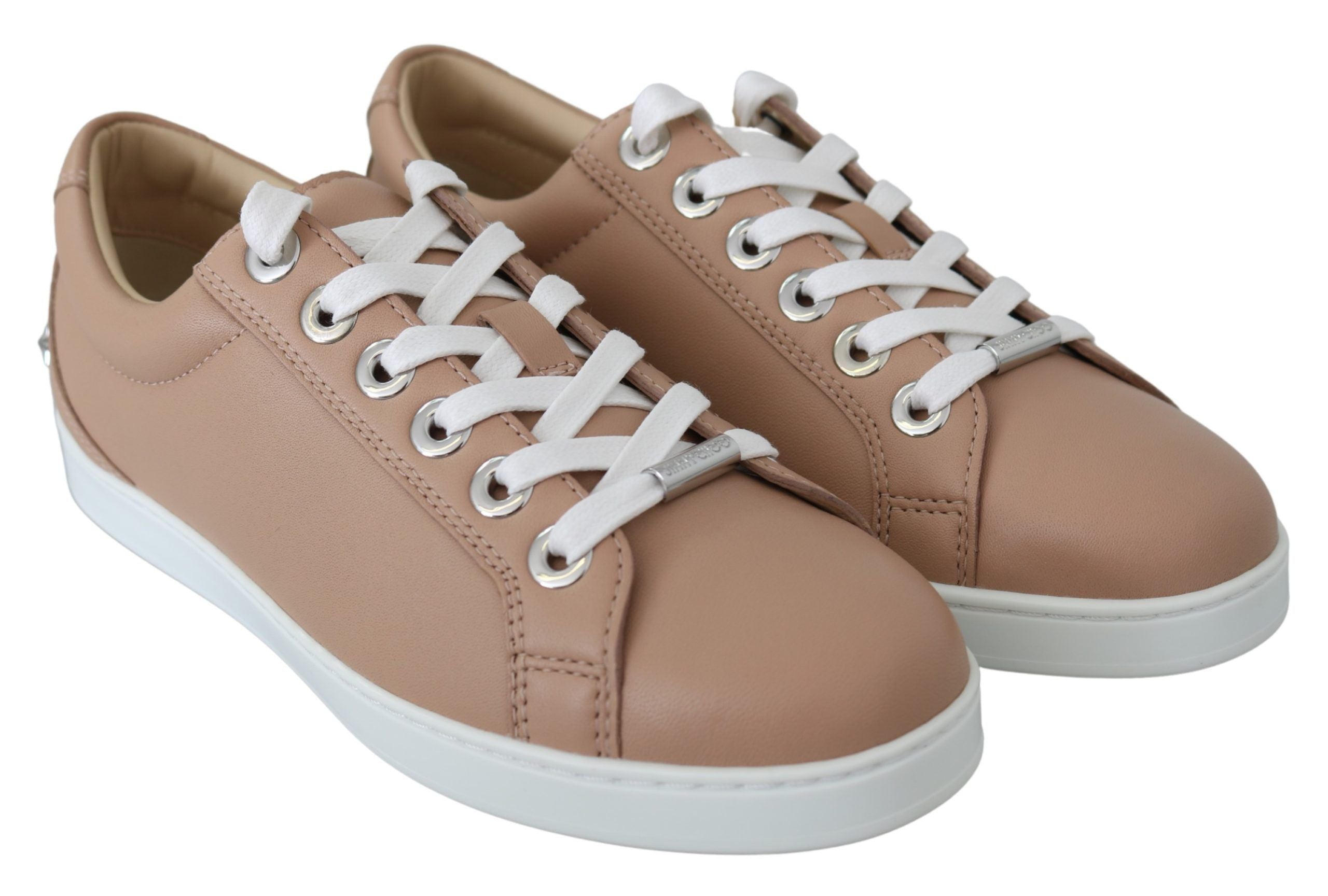 Jimmy Choo Powder Pink Nappa Leather Sneakers LUNESCAPE
