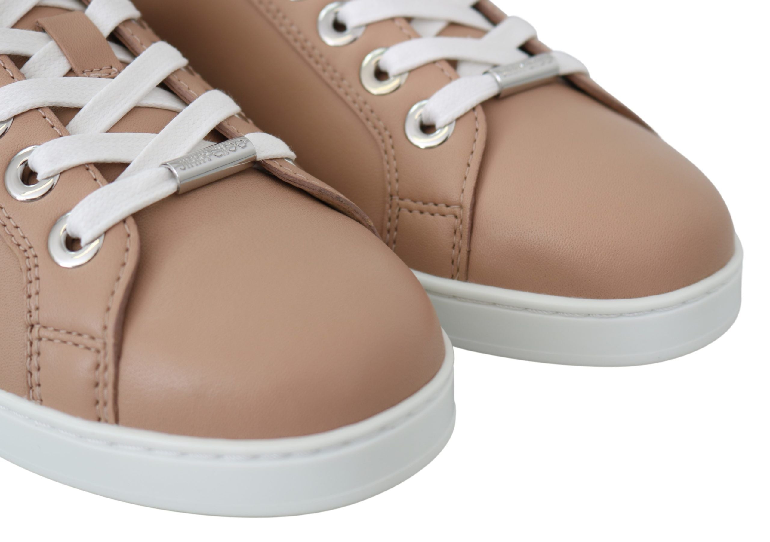 Jimmy Choo Powder Pink Nappa Leather Sneakers LUNESCAPE