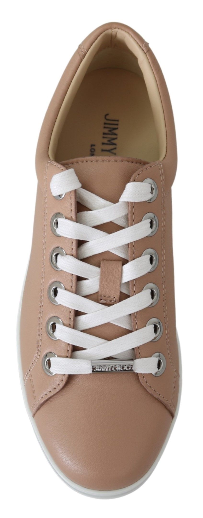 Jimmy Choo Powder Pink Nappa Leather Sneakers LUNESCAPE