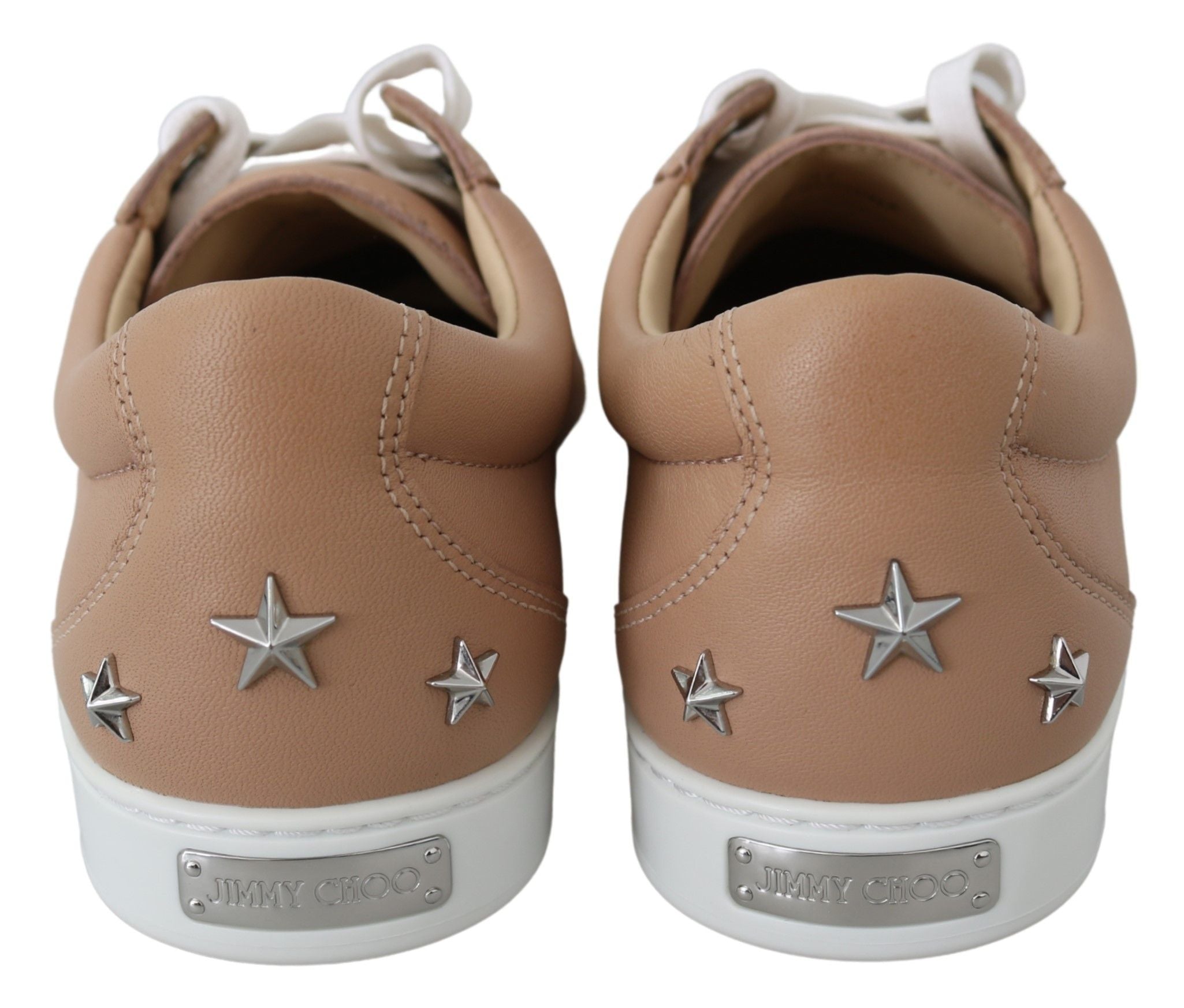 Jimmy Choo Powder Pink Nappa Leather Sneakers LUNESCAPE