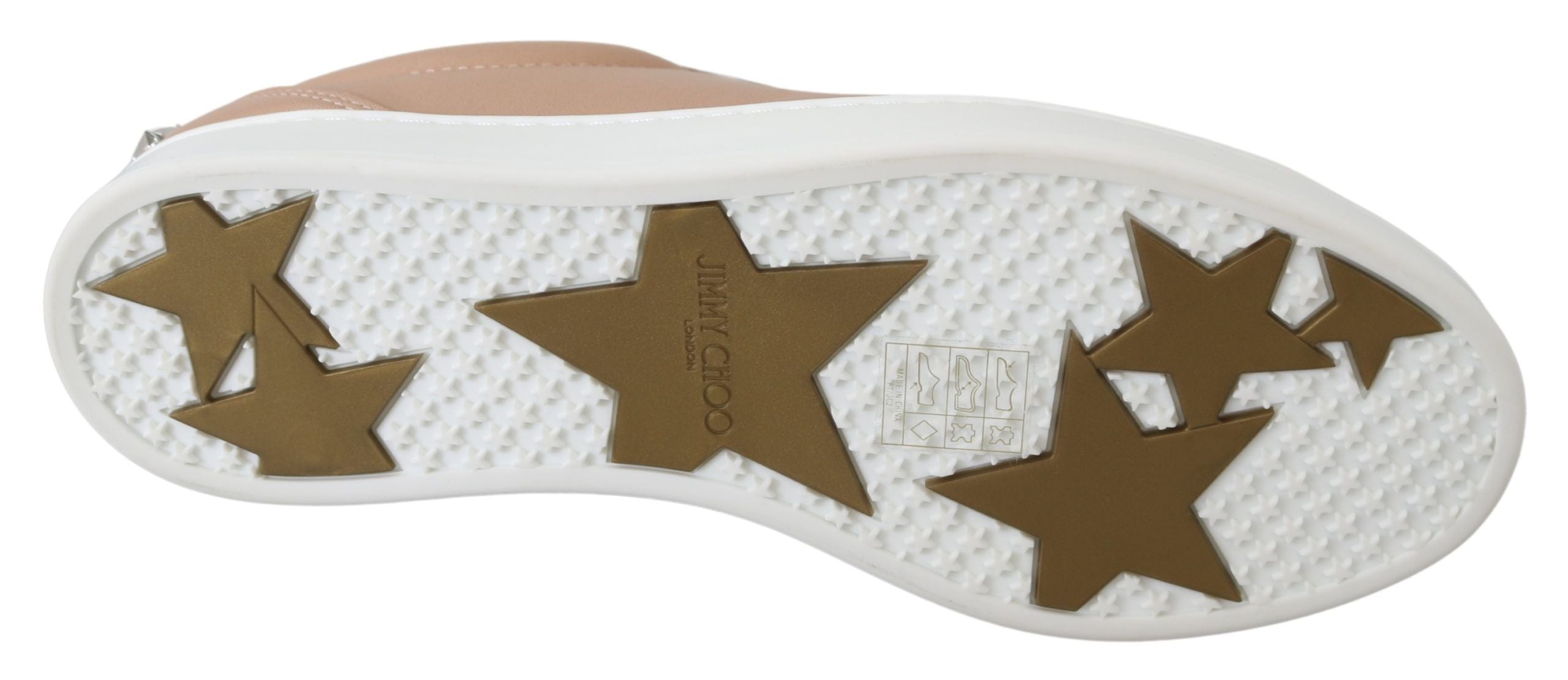 Jimmy Choo Powder Pink Nappa Leather Sneakers LUNESCAPE