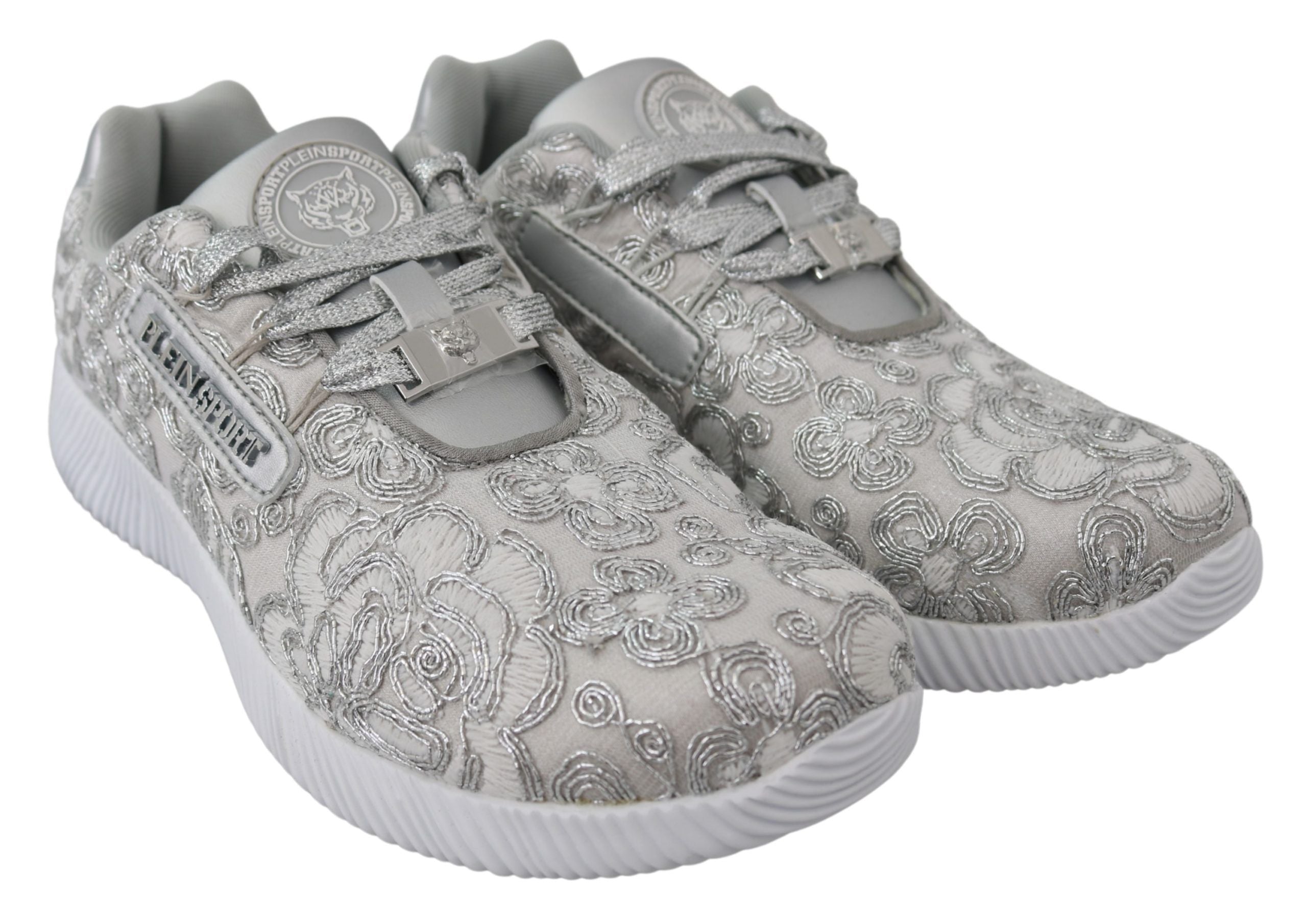 Plein Sport Silver Gleam Runner Joice Sneakers LUNESCAPE