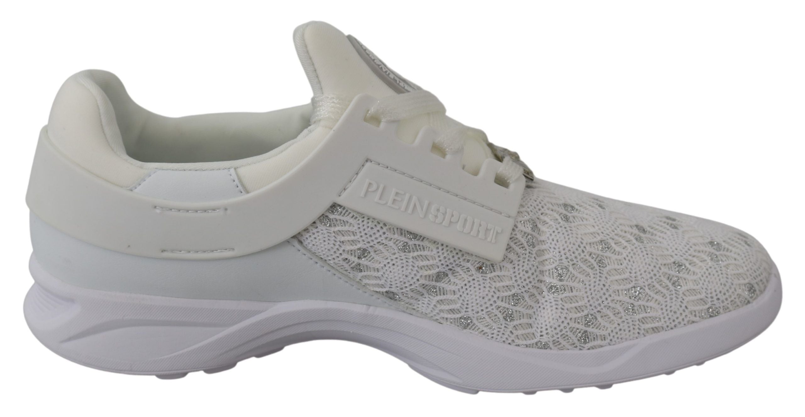 Plein Sport Sleek White Runner Beth Sport Sneakers LUNESCAPE