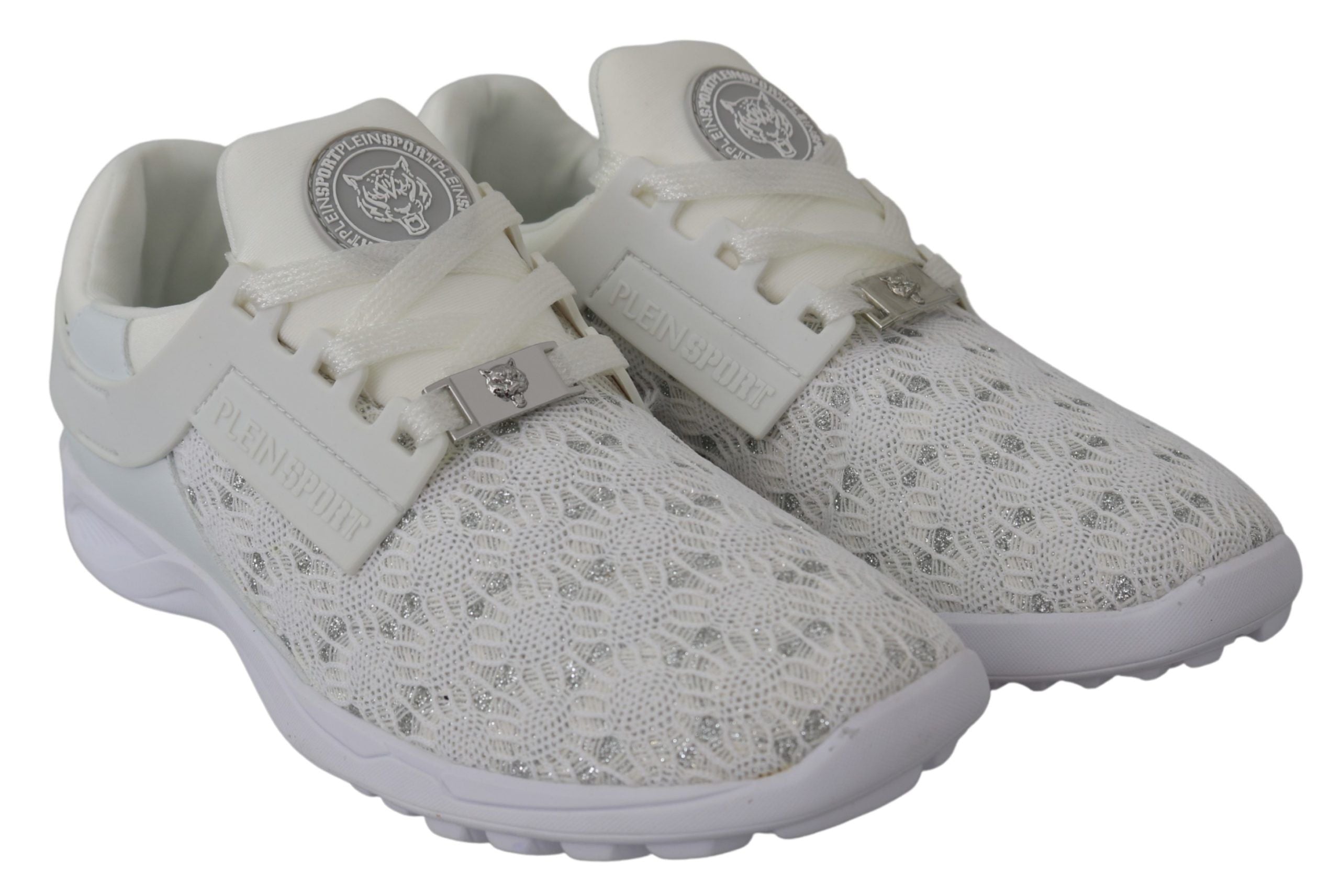 Plein Sport Sleek White Runner Beth Sport Sneakers LUNESCAPE