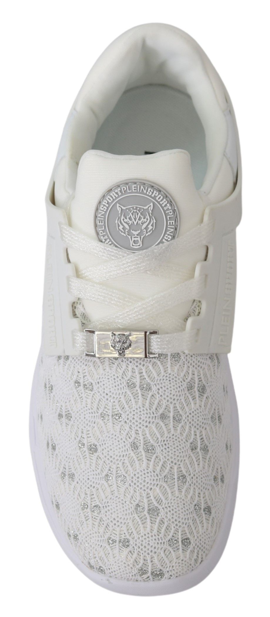 Plein Sport Sleek White Runner Beth Sport Sneakers LUNESCAPE