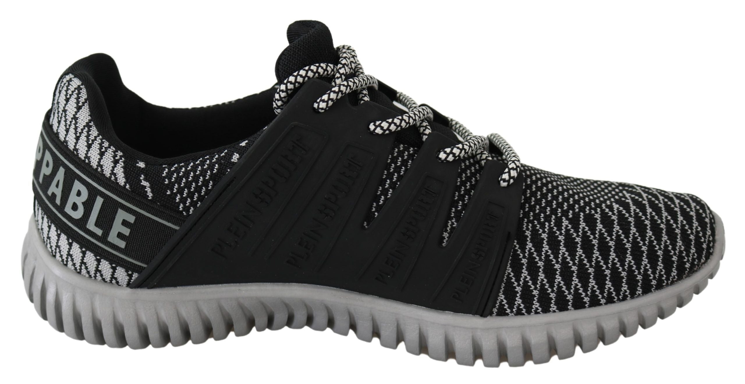 Plein Sport Exclusive Runner Mason Sneakers - Jet Black LUNESCAPE