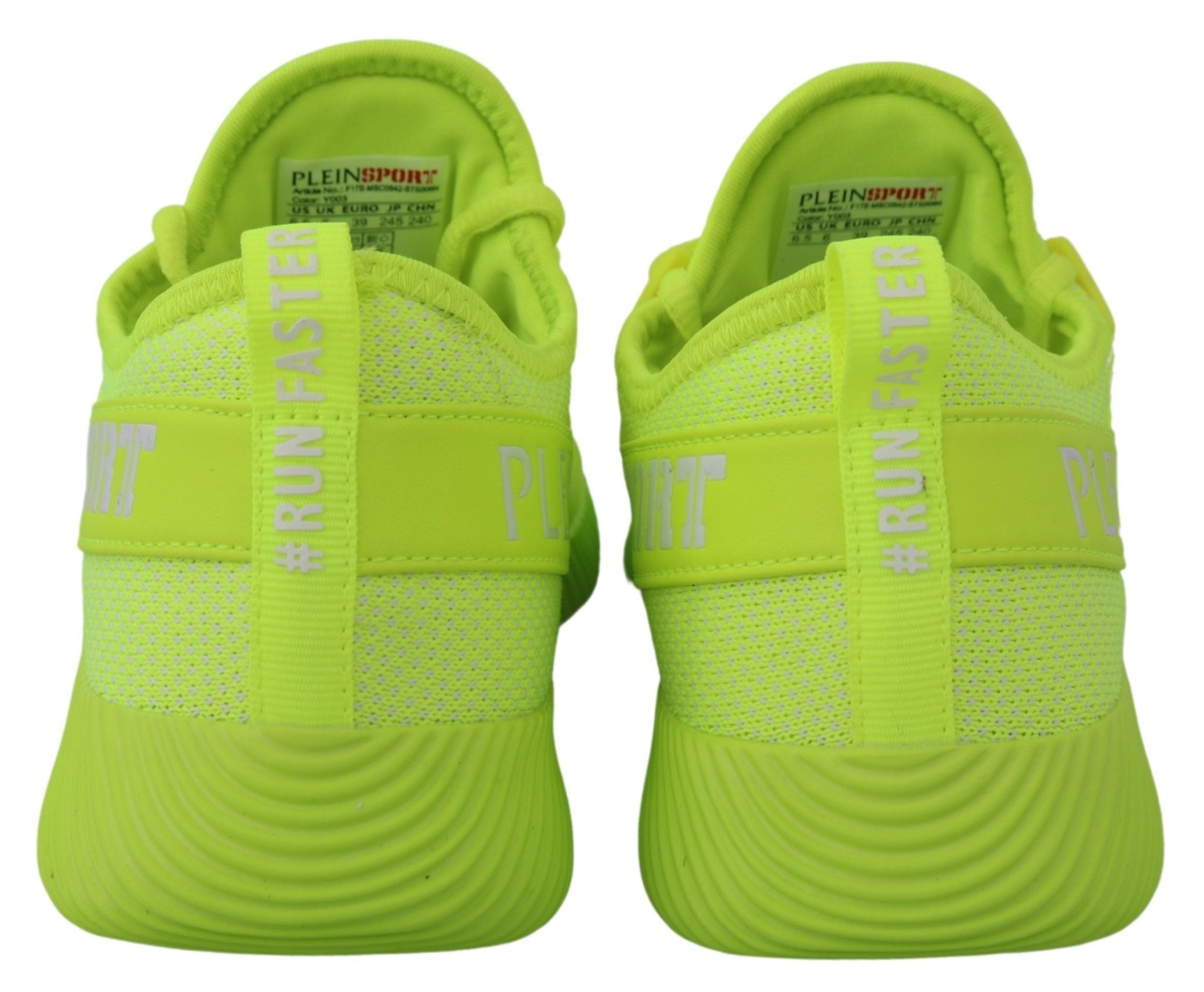Plein Sport Electrify Your Step with Yellow Carter Sport Sneakers LUNESCAPE