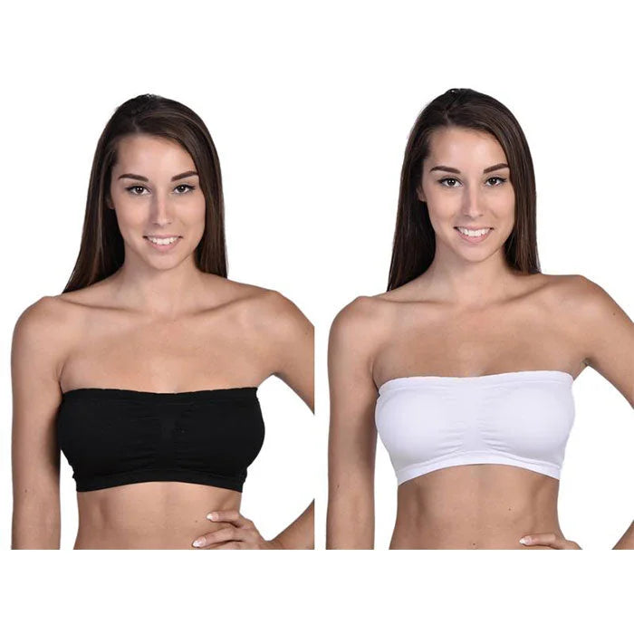 2-Pack Bandeaus - Black and Nude LUNESCAPE