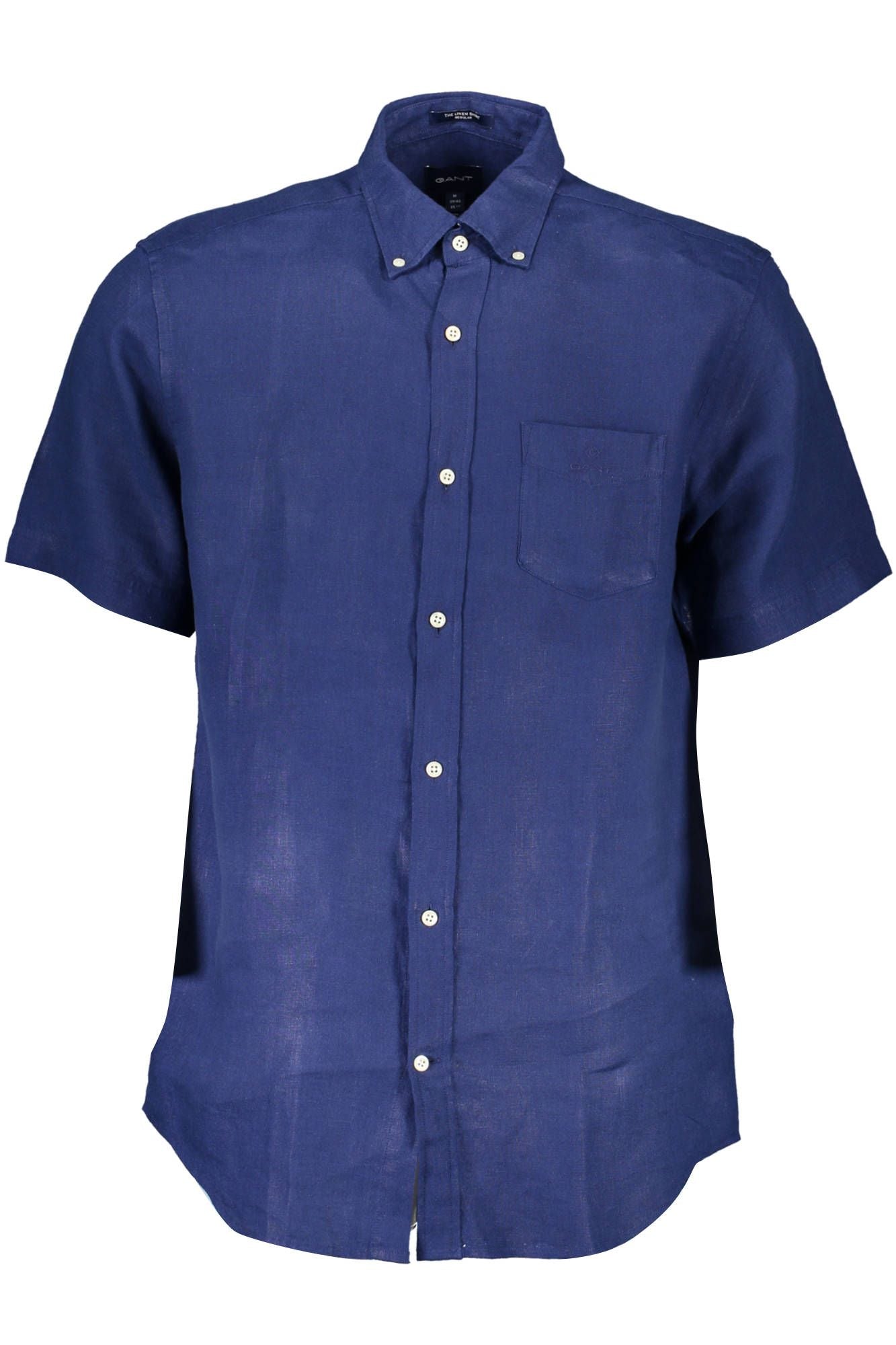 Gant Blue Linen Bowling Shirt