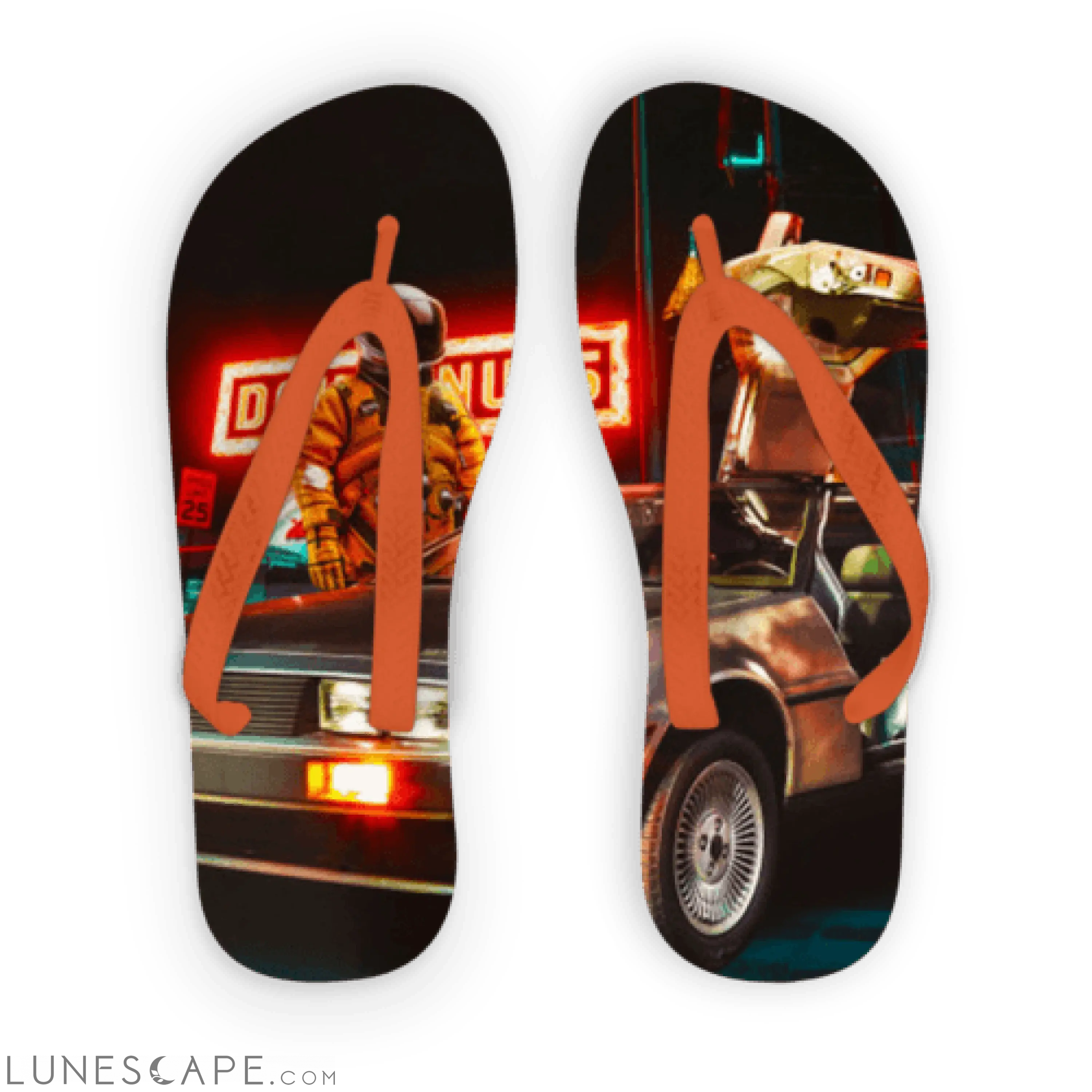 237am Adult Flip Flops LUNESCAPE