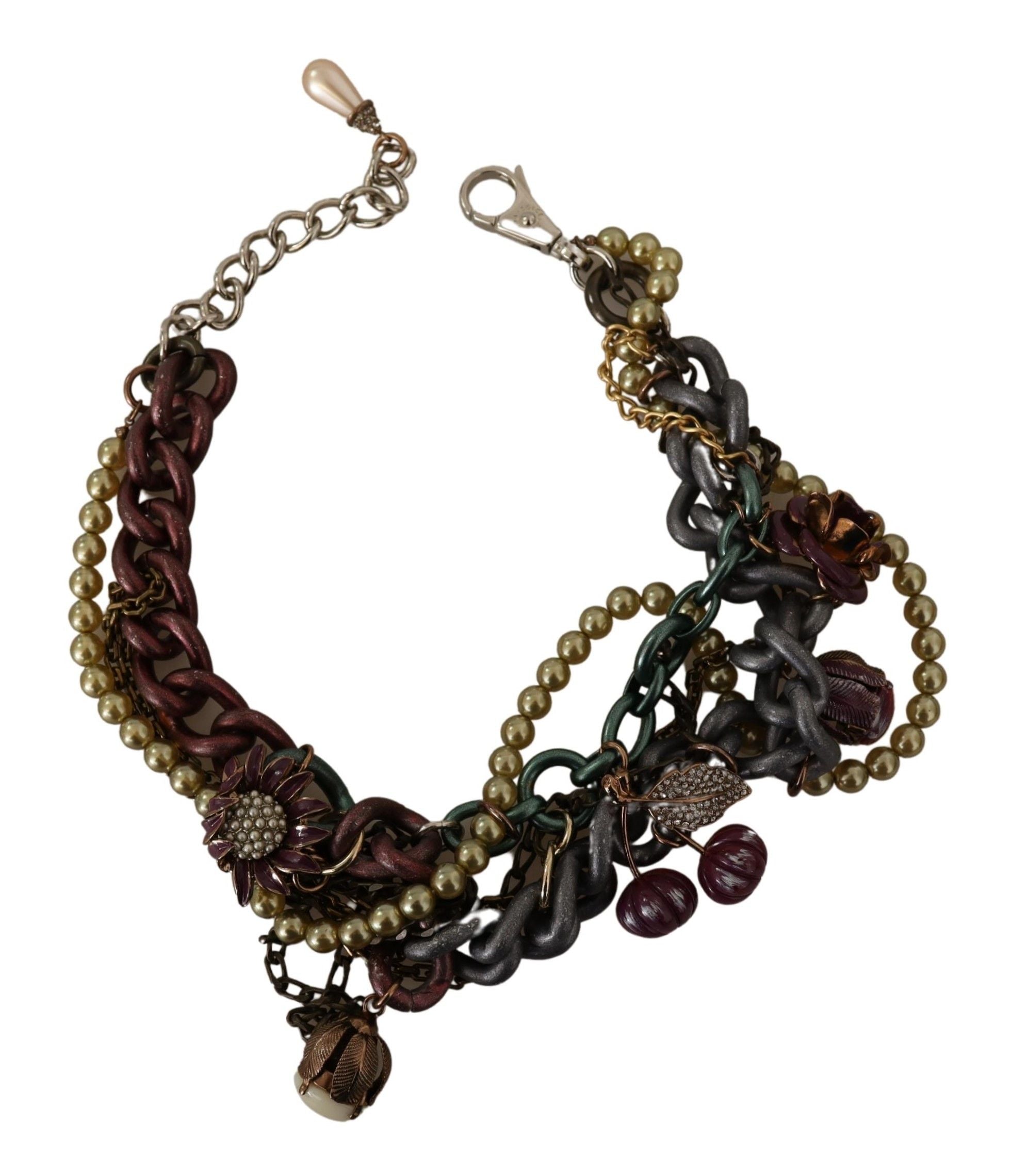 Dolce & Gabbana Sicilian Elegance Gold-Tone Statement Necklace LUNESCAPE