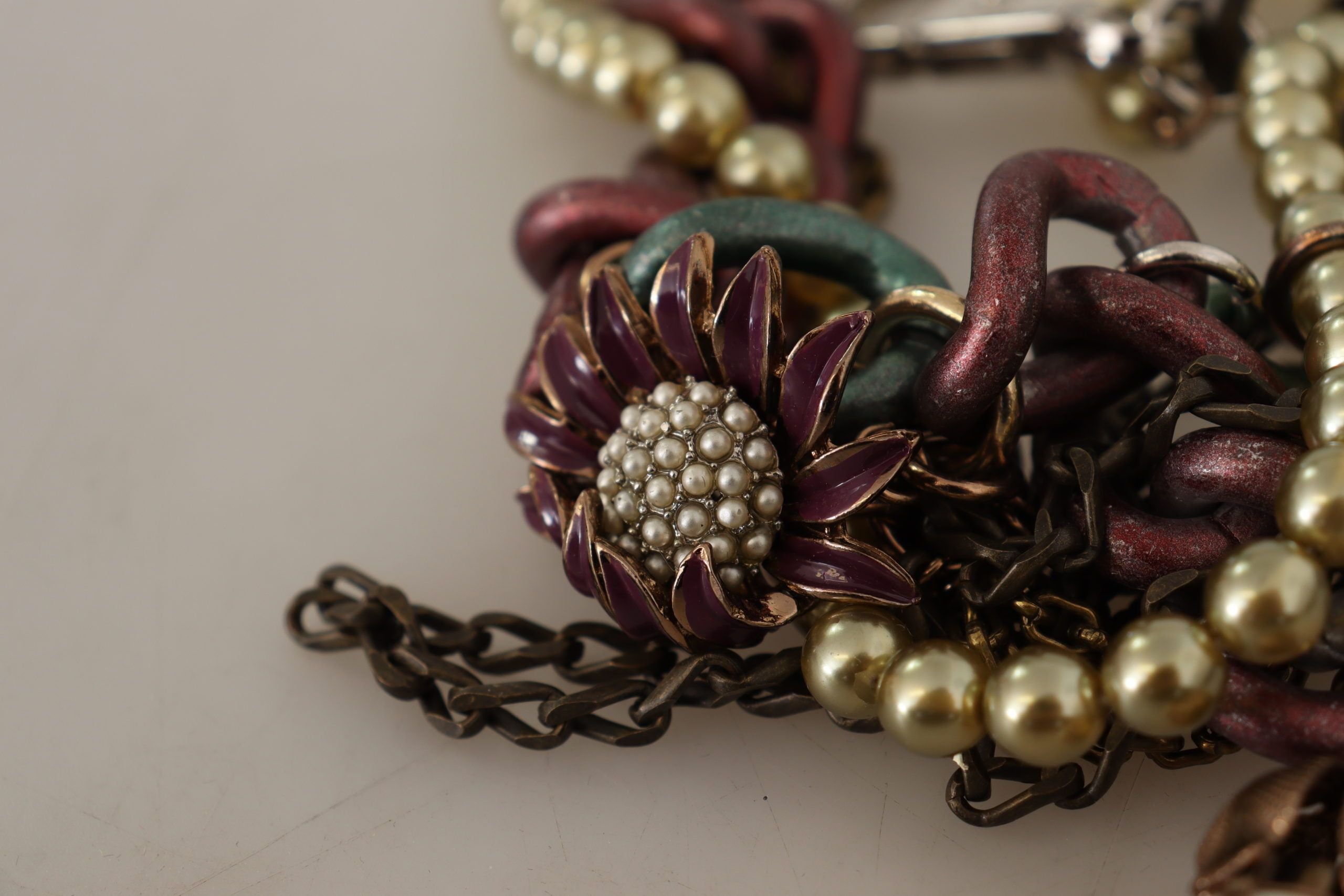 Dolce & Gabbana Sicilian Elegance Gold-Tone Statement Necklace LUNESCAPE